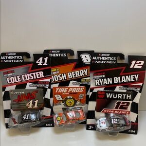 Die-Cast Toy Car Set - Black, Orange, Red